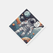 Serviette En Papier L'Astronaut Houston, Nous Avons Un Anniversaire ! (Coin)