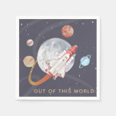 Serviette En Papier L'astronaute de l'aventure spatiale hors de ce mon (Devant)