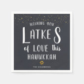 Serviette En Papier Latkes of Love | Parti Hanoukka (Devant)
