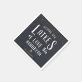 Serviette En Papier Latkes of Love | Parti Hanoukka (Coin)