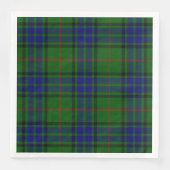 Serviette En Papier Lauder tartan bleu vert plaid (Devant)