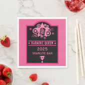 Serviette En Papier Lauréat du karaoké (En situation)