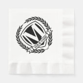 Serviette En Papier Laurel Monogram Design Napkins (Devant)