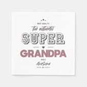Serviette En Papier L'authentique super-grand-père (Devant)