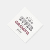 Serviette En Papier L'authentique super-grand-père (Coin)