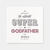Serviette En Papier L'authentique super-parrain (Devant)
