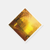 Serviette En Papier L'automne doré John Atkinson Grimshaw (Coin)