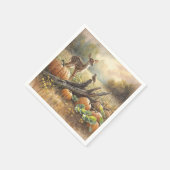 Serviette En Papier L'automne est tombé dans un patch Citrouille (Coin)