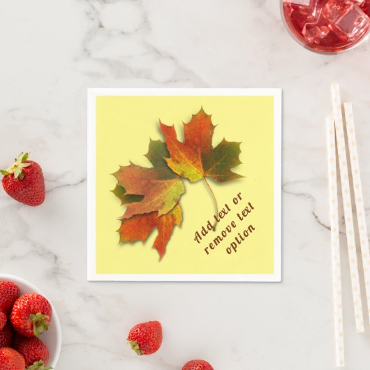 Serviette En Papier L'automne part Thanksgiving (En situation)