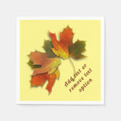 Serviette En Papier L'automne part Thanksgiving (Devant)