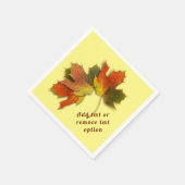 Serviette En Papier L'automne part Thanksgiving (Coin)
