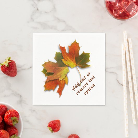 Serviette En Papier L'automne part Thanksgiving (En situation)