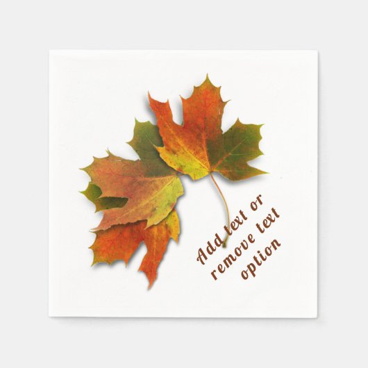 Serviette En Papier L'automne part Thanksgiving (Devant)