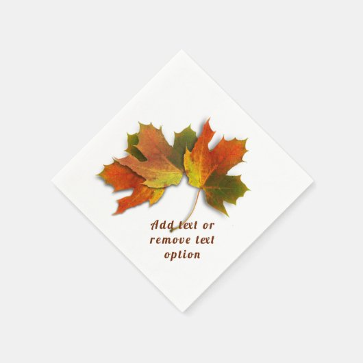 Serviette En Papier L'automne part Thanksgiving (Coin)