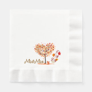 Serviette En Papier L'automne tombe de larges serviettes