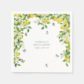 Serviette En Papier Lavage de mariage au citron (Devant)