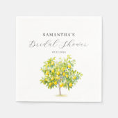 Serviette En Papier Lavage de mariage citron agrumes  (Devant)