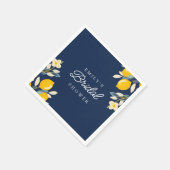 Serviette En Papier Lavage de mariée Citron Citrus (Coin)