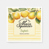 Serviette En Papier Lavage de Noces au Citron (Devant)