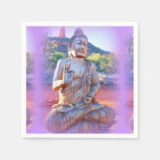 Serviette En Papier lavande aura buddha (Devant)