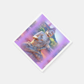 Serviette En Papier lavande aura buddha (Coin)