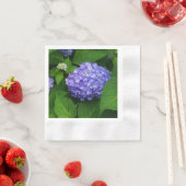 Serviette En Papier Lavande Hydrangea (En situation)