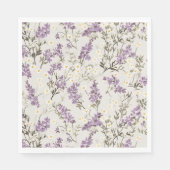 Serviette En Papier Lavande Lilac Design (Devant)