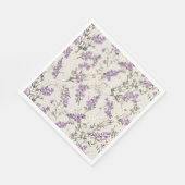 Serviette En Papier Lavande Lilac Design (Coin)