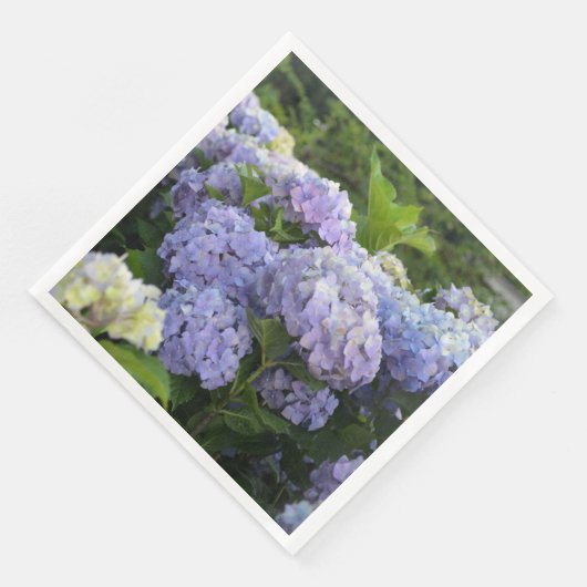 Serviette En Papier Lavande & Lilac Hortensia Hydrangea Fleurs (Coin)