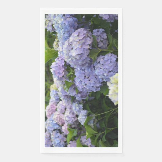 Serviette En Papier Lavande & Lilac Hortensia Hydrangea Fleurs (Devant)