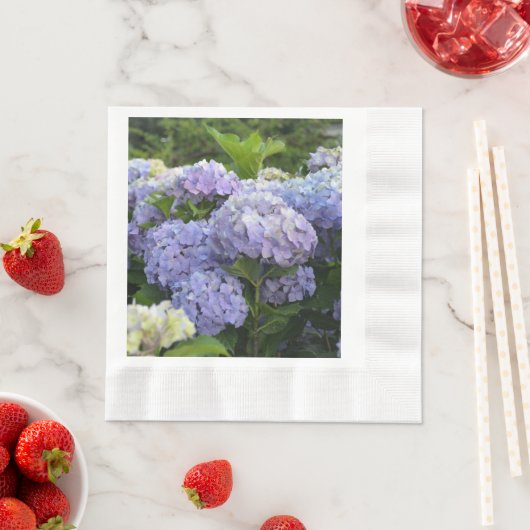 Serviette En Papier Lavande & Lilac Hortensia Hydrangea Fleurs (En situation)