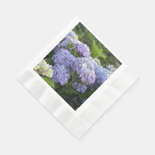 Serviette En Papier Lavande & Lilac Hortensia Hydrangea Fleurs (Coin)