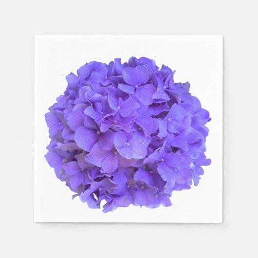 Serviette En Papier Lavande lilas violet Hydrangeas violet Fleurs (Devant)