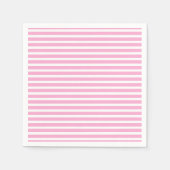 Serviette En Papier Lavande rose blanc simple horizontale triée (Devant)
