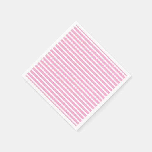 Serviette En Papier Lavande rose blanc simple horizontale triée (Coin)