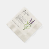 Serviette En Papier lavande vintage - Faits amusants (Coin)