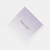Serviette En Papier Lavande violet blanc Bokeh Confetti (Coin)