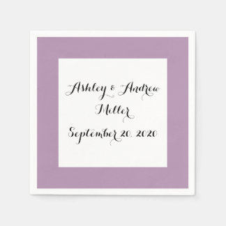 Serviette En Papier Lavande violet couleur solide haut de gamme