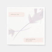 Serviette En Papier Lavande Violette Moderne Et Mariage Couleur De Poc (Devant)