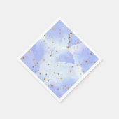 Serviette En Papier Lavendar Golden Star Motif (Coin)