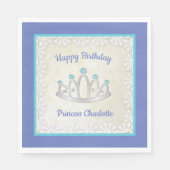Serviette En Papier Lavender Blue Princess Tiara Anniversaire Papier N (Devant)