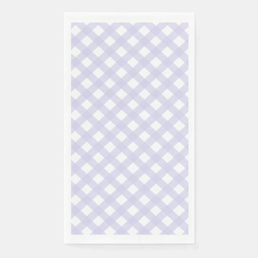 Serviette En Papier Lavender Country Style En vichy Motif Napkins (Devant)