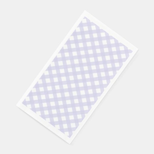 Serviette En Papier Lavender Country Style En vichy Motif Napkins (Coin)