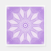 Serviette En Papier Lavender Faux Tulle Design (Devant)