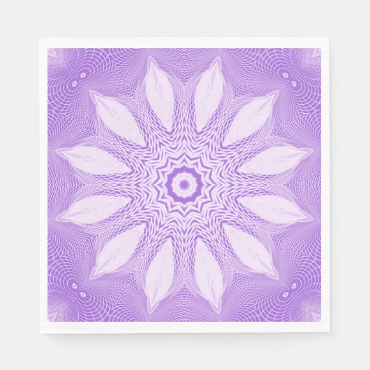Serviette En Papier Lavender Faux Tulle Design (Devant)