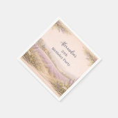 Serviette En Papier Lavender Field Garden Birthday (Coin)