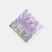 Serviette En Papier Lavender Fields Mariage Cocktail Napkins (Coin)