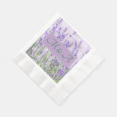 Serviette En Papier Lavender Fields Mariage Poupées serviettes (Coin)