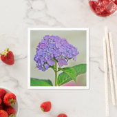 Serviette En Papier Lavender Hydrangea Blossom Papier Napkin (En situation)