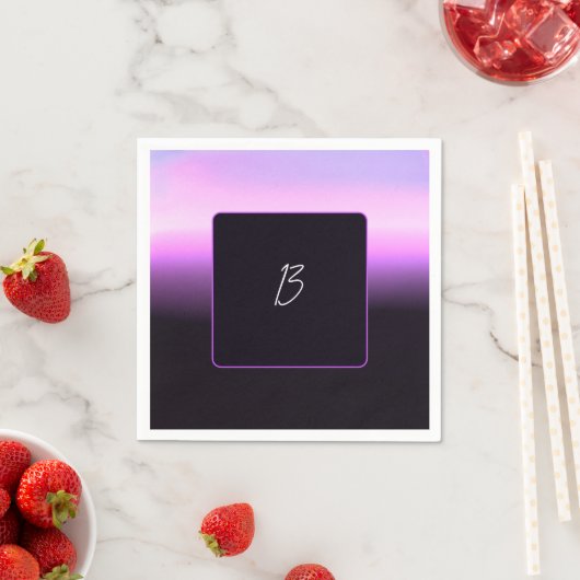 Serviette en papier Lavender Sunset (En situation)